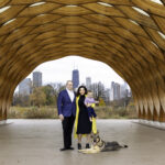 family portrait at chicago's Lincoln Park honeycomb